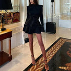 Women Mini Dress Glitter Bodycon Fit Shimmer Party - Evergreen Outfits- Women Mini Dress
