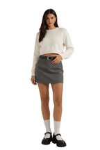 Women Mini Skirt High Waist A - Line Belted Closure - Evergreen Outfits - Women Skirt