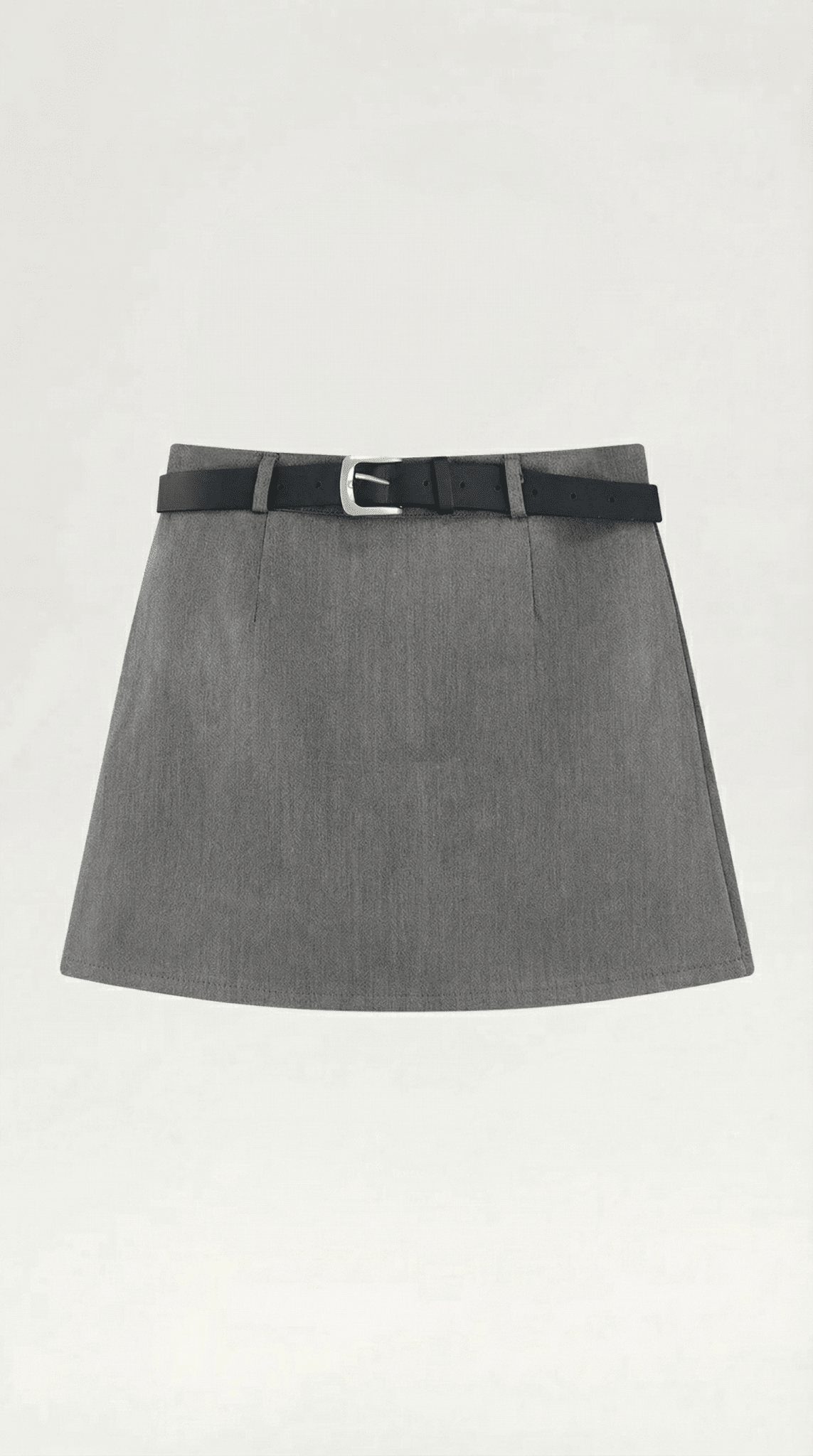 Women Mini Skirt High Waist A - Line Belted Closure - Evergreen Outfits - Women Skirt