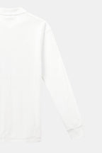Women Polo Shirt Long Sleeve Loose Fit Collared V Neck - Evergreen Outfits - Women Poloshirt