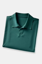 Women Polo Shirt Short Sleeve Loose Fit V Neck Design - Evergreen Outfits - Women Poloshirt