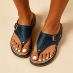Women Sandals Footbed Design Wedge Heel Comfort Fit - Evergreen Outfits - Women Sandal