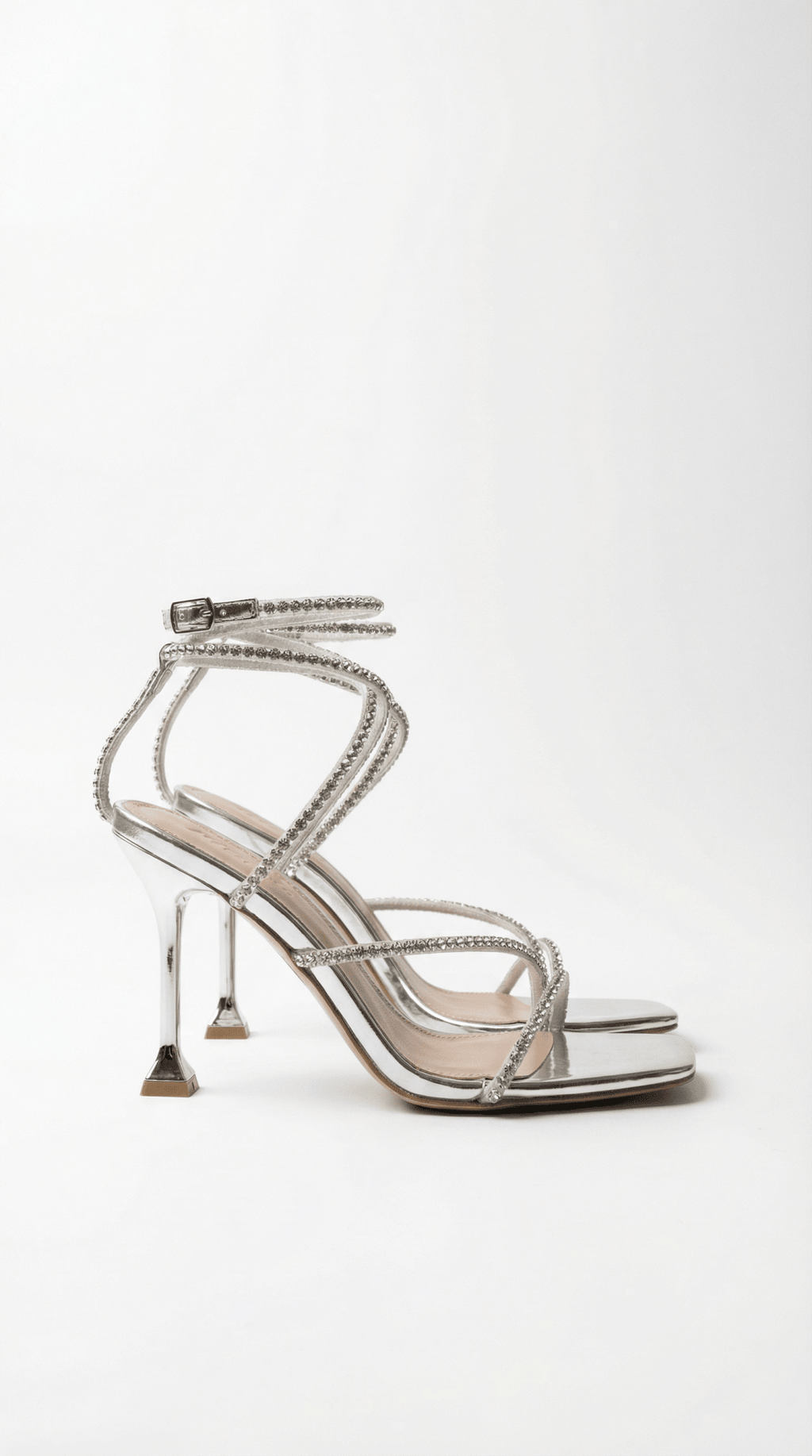 Women Sandals Mid Heel Lace Up Ankle Strap Closure - Evergreen Outfits - Women Sandal