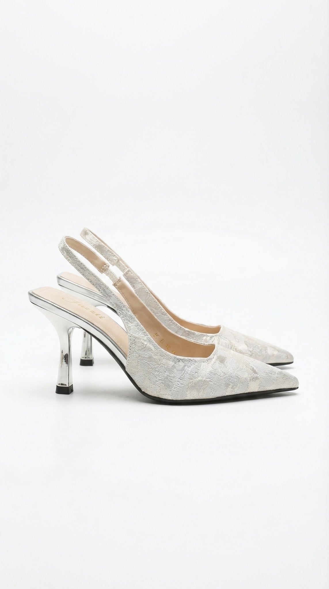Women Sandals Slingback Strap Pointed Toe Heel Design - Evergreen Outfits - Women Sandal