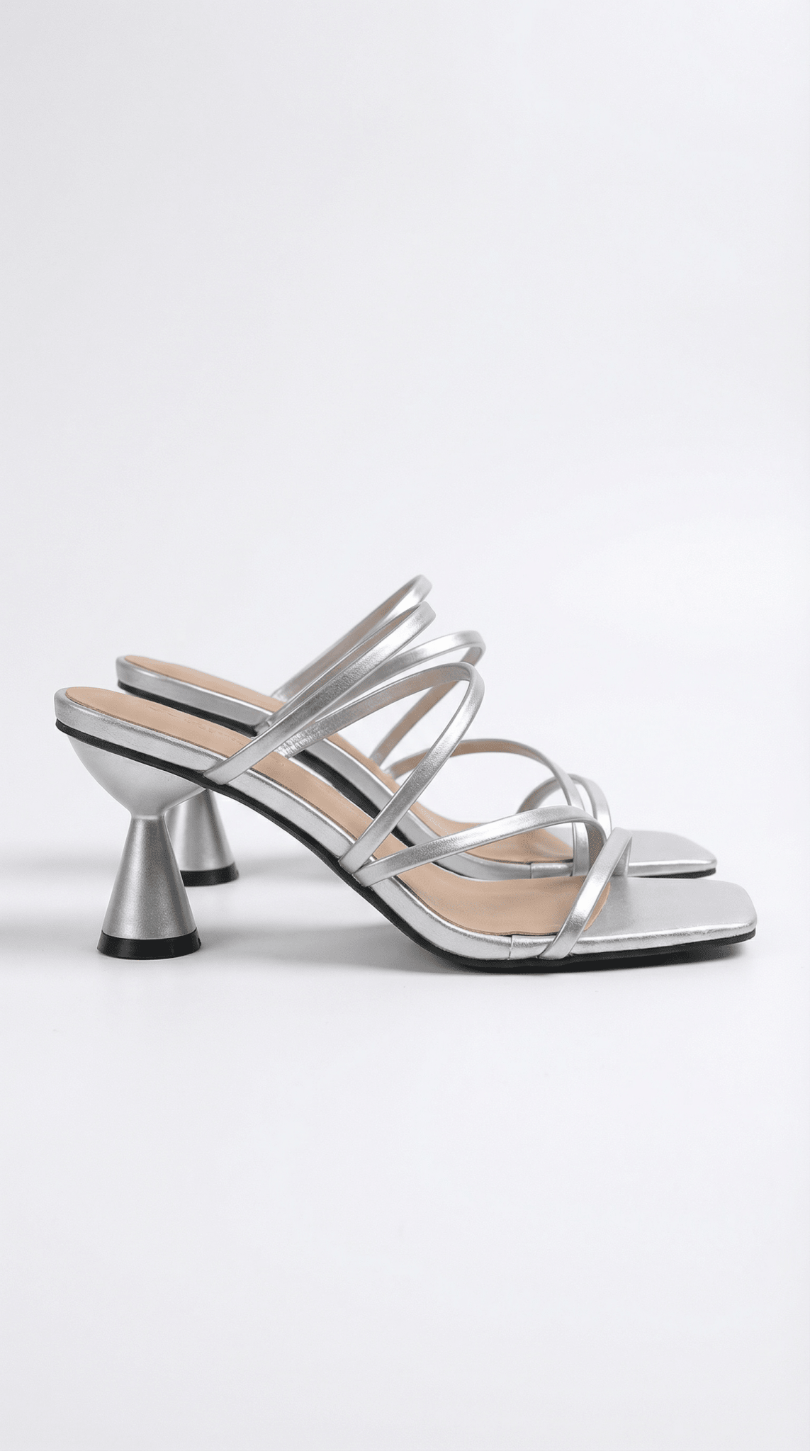 Women Sandals Strappy Square Toe Heel Ankle Strap Design - Evergreen Outfits - Women Sandal