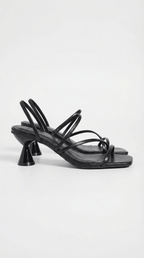 Women Sandals Strappy Square Toe Heel Ankle Strap Design - Evergreen Outfits - Women Sandal