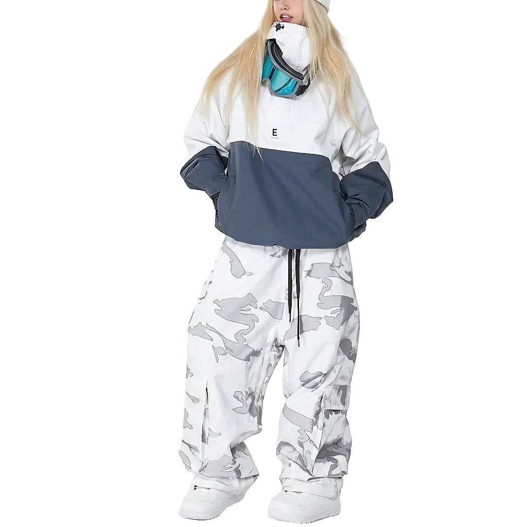 Women Set | Anorak Jacket and Cargo Trousers Two-Piece - Evergreen Outfits- Sets