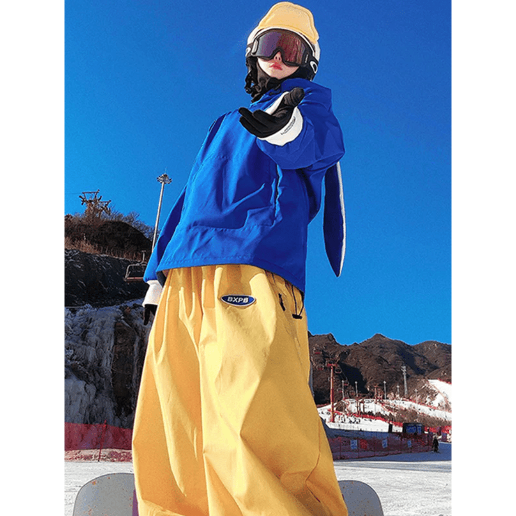 Women Set | Hooded Anorak Jacket and Wide-Leg Trousers - Evergreen Outfits- Sets