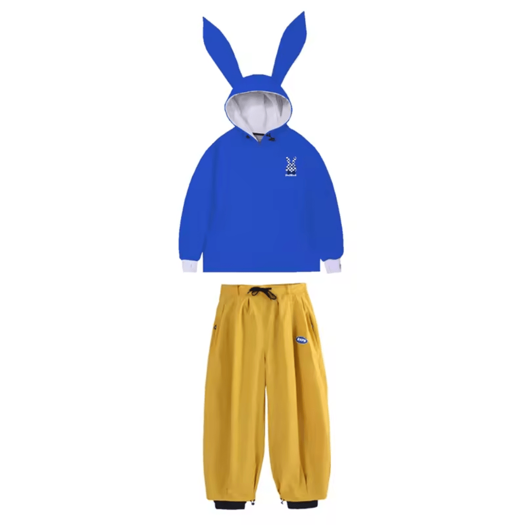 Women Set | Hooded Anorak Jacket and Wide-Leg Trousers - Evergreen Outfits- Sets