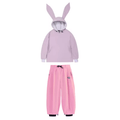Women Set | Hooded Anorak Jacket and Wide-Leg Trousers - Evergreen Outfits- Sets