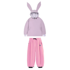 Women Set | Hooded Anorak Jacket and Wide-Leg Trousers - Evergreen Outfits- Sets