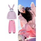 Women Set | Hooded Anorak Jacket and Wide-Leg Trousers - Evergreen Outfits- Sets