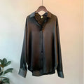 Women Shirt | Long-Sleeve Regular Fit with Smooth Finish - Evergreen Outfits- Shirts