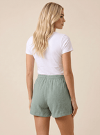 Women Shorts Drawstring Waist Breathable Relaxed Fit - Evergreen Outfits - Women Shorts