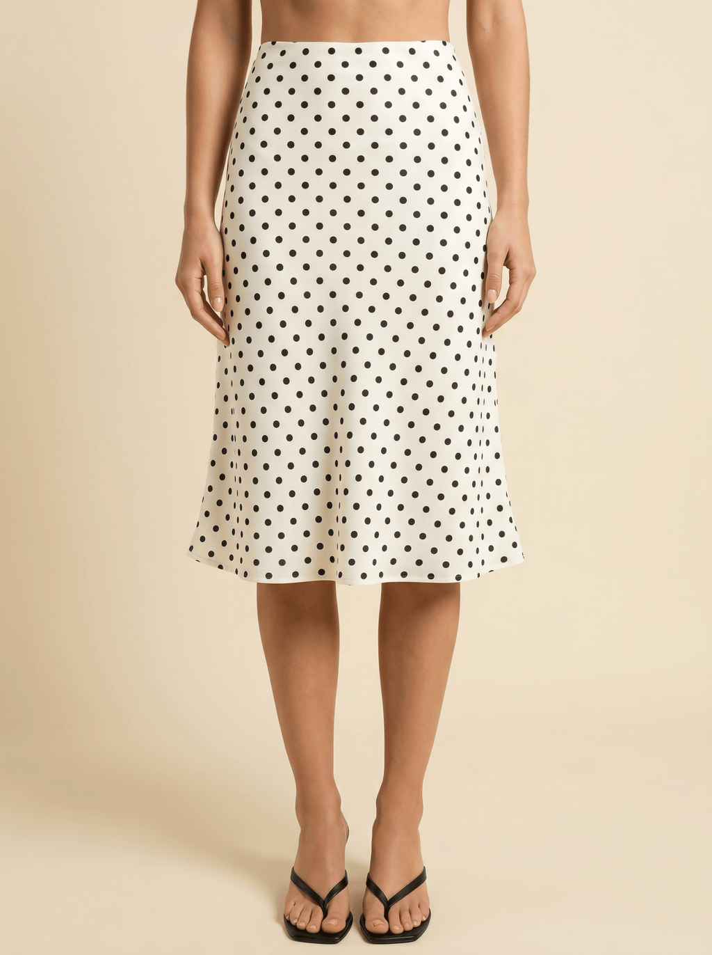 Women Skirt Set Polka Dot Halter Midi Two Piece Outfit - Evergreen Outfits - Women Set
