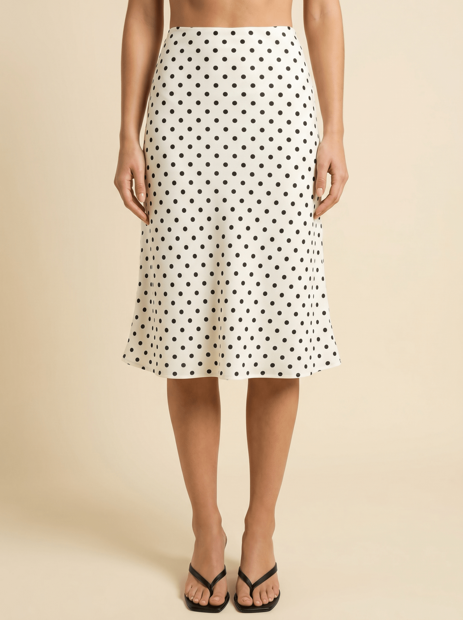 Women Skirt Set Polka Dot Halter Midi Two Piece Outfit - Evergreen Outfits - Women Set
