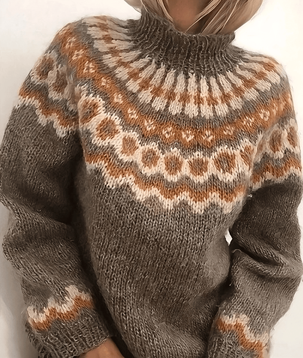 Women Sweater | High Collar Turtleneck with Long Sleeves - Evergreen Outfits- Sweaters