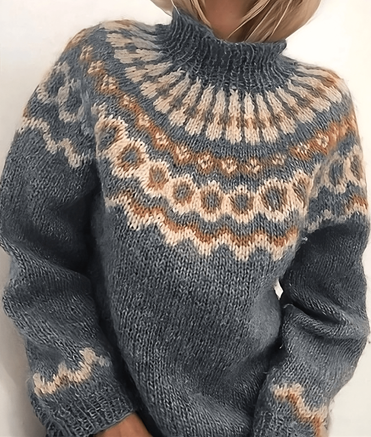 Women Sweater | High Collar Turtleneck with Long Sleeves - Evergreen Outfits- Sweaters