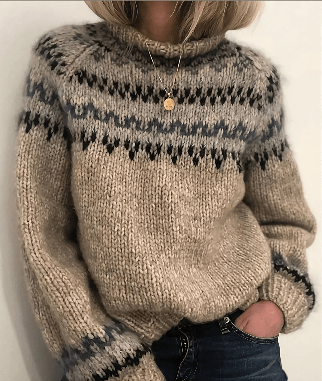 Women Sweater | High Collar Turtleneck with Long Sleeves - Evergreen Outfits- Sweaters