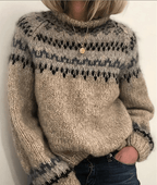 Women Sweater | High Collar Turtleneck with Long Sleeves - Evergreen Outfits- Sweaters