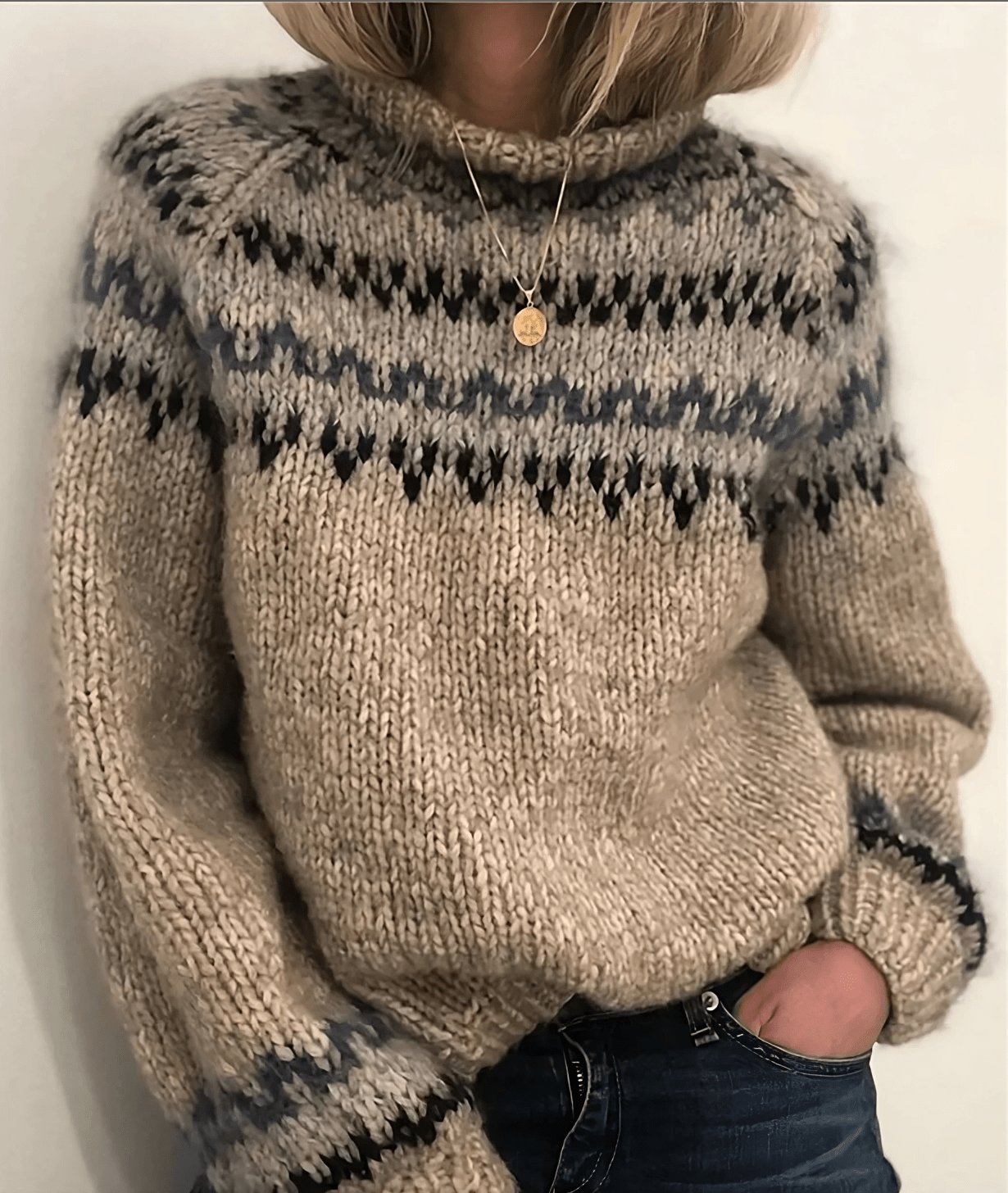 Women Sweater | High Collar Turtleneck with Long Sleeves - Evergreen Outfits- Sweaters