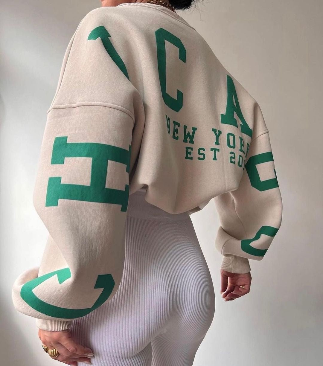 Women Sweater | Oversized Pullover with Long Sleeve Fit - Evergreen Outfits- Sweaters