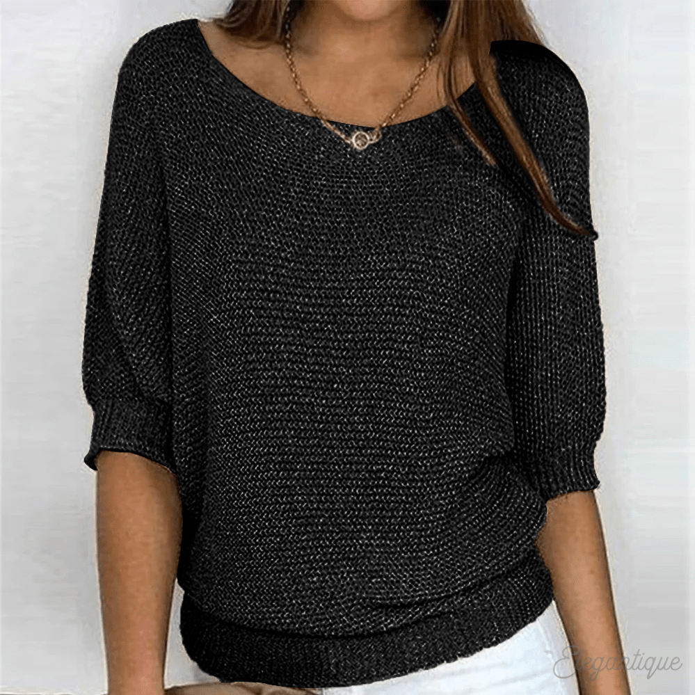 Women Sweater | Regular Fit Classic Silhouette Design - Evergreen Outfits- Sweaters