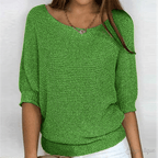 Women Sweater | Regular Fit Classic Silhouette Design - Evergreen Outfits- Sweaters