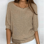 Women Sweater | Regular Fit Classic Silhouette Design - Evergreen Outfits- Sweaters
