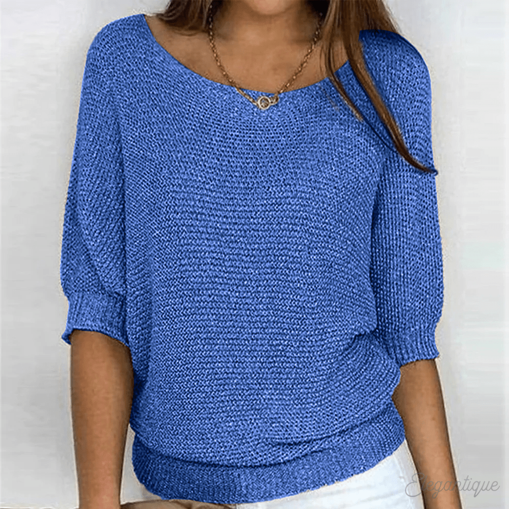 Women Sweater | Regular Fit Classic Silhouette Design - Evergreen Outfits- Sweaters
