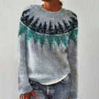 Women Sweater | Relaxed Fit with Boat Neckline Design - Evergreen Outfits- Sweaters