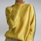 Women Sweater | Ribbed Knit Turtleneck Long Sleeve Fitted - Evergreen Outfits- Sweaters
