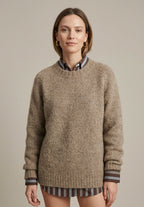 Women Sweater | Ribbed Knit V-Neck Relaxed Fit Style - Evergreen Outfits- Sweaters