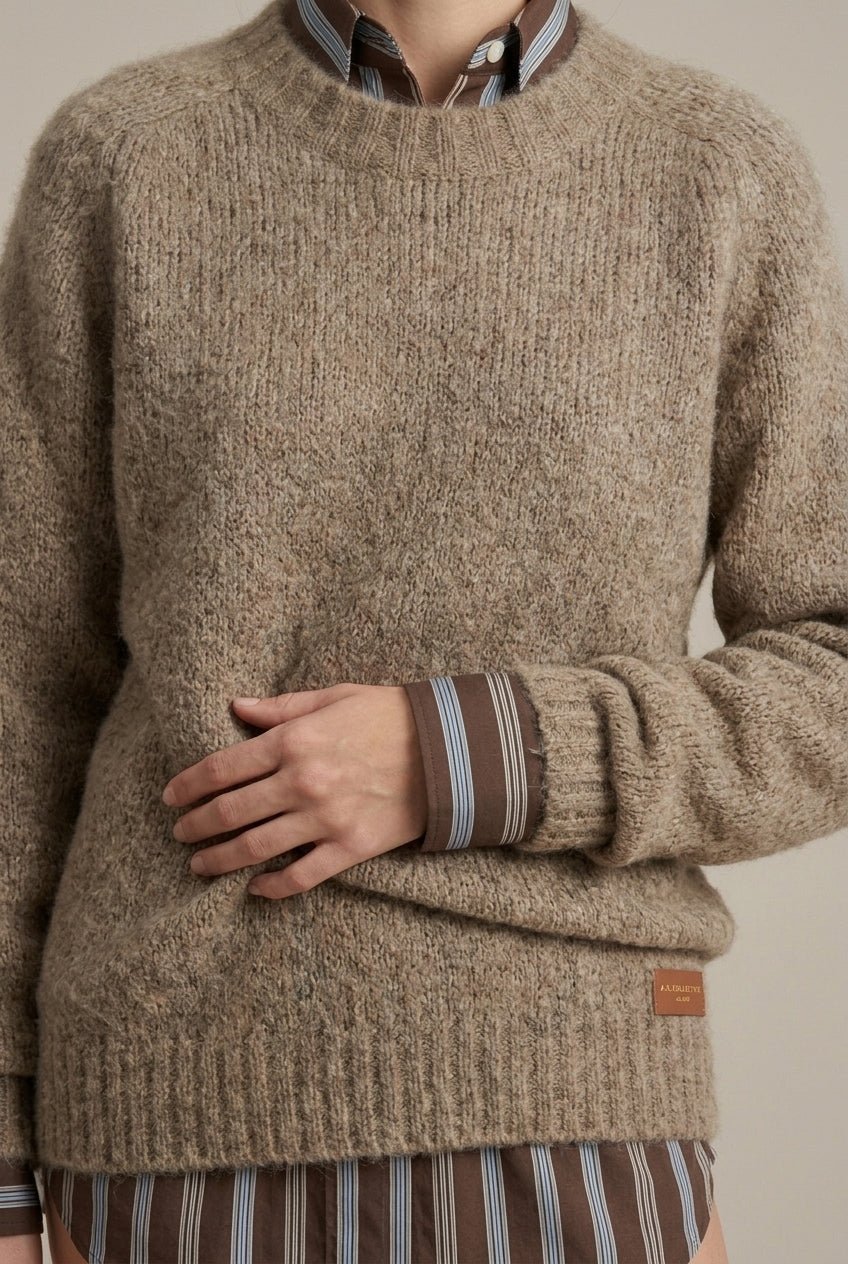 Women Sweater | Ribbed Knit V-Neck Relaxed Fit Style - Evergreen Outfits- Sweaters