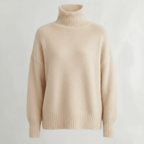 Women Sweater | Turtleneck Pullover with Long Sleeves - Evergreen Outfits- Sweaters