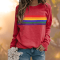 Women Sweatshirt | Crew Neck Pullover with Long Sleeves - Evergreen Outfits- Sweaters