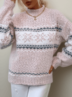Women Sweatshirt | Crew Neck Pullover with Long Sleeves - Evergreen Outfits- Sweaters