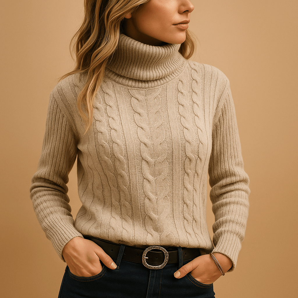 Women Sweatshirt | Loose Fit Crew Neck Long Sleeve Design - Evergreen Outfits- Sweaters