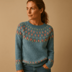 Women Sweatshirt | Relaxed Fit Crew Neck with Ribbed Hem - Evergreen Outfits- Sweaters
