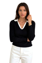 Women Top Textured Long Sleeve Design Casual Fit - Evergreen Outfits - Women Poloshirt