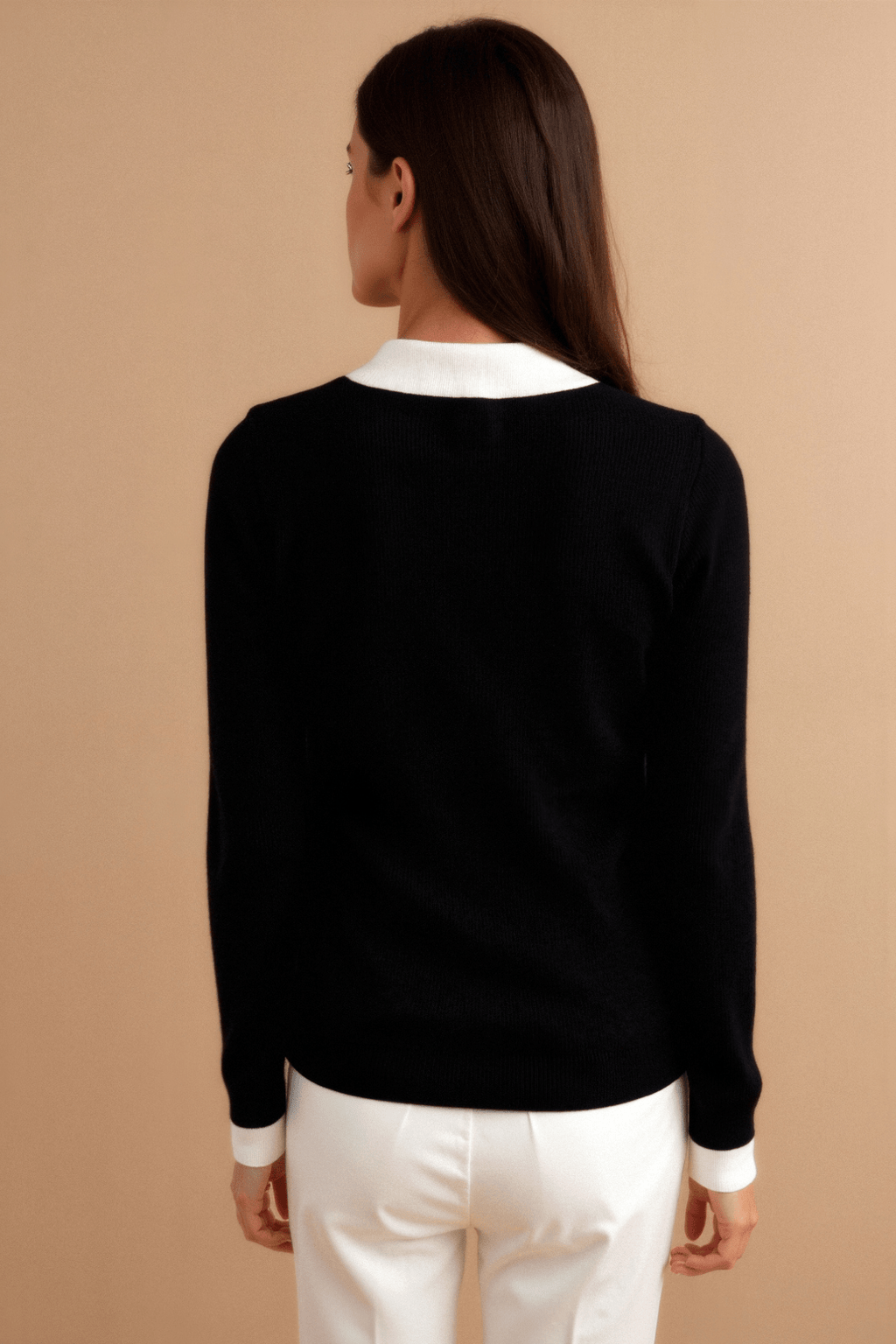 Women Top Textured Long Sleeve Design Casual Fit - Evergreen Outfits - Women Poloshirt