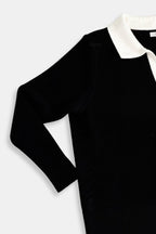 Women Top Textured Long Sleeve Design Casual Fit - Evergreen Outfits - Women Poloshirt