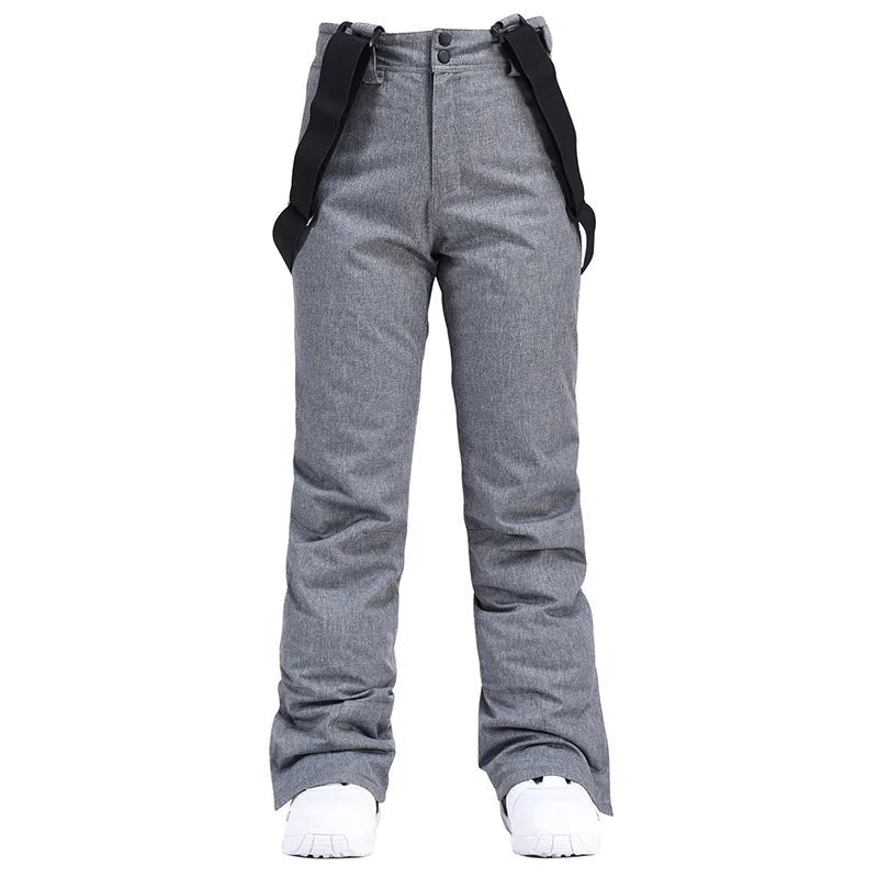Women Trousers | Wide Leg Straight Fit with Adjustable Suspenders - Evergreen Outfits- Trousers