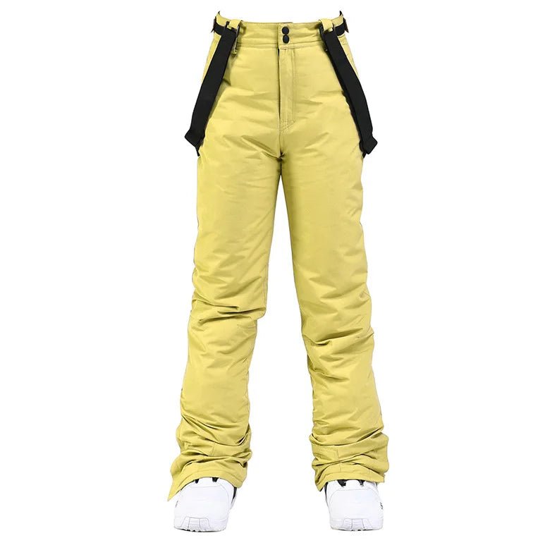 Women Trousers | Wide Leg Straight Fit with Adjustable Suspenders - Evergreen Outfits- Trousers