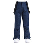 Women Trousers | Wide Leg Straight Fit with Adjustable Suspenders - Evergreen Outfits- Trousers