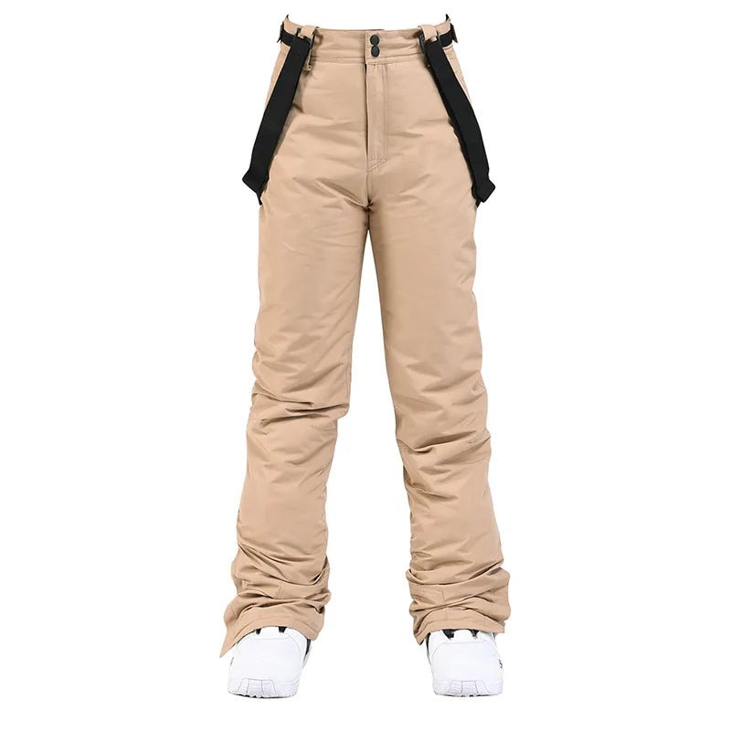 Women Trousers | Wide Leg Straight Fit with Adjustable Suspenders - Evergreen Outfits- Trousers