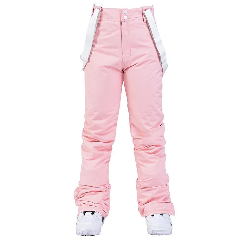 Women Trousers | Wide Leg Straight Fit with Adjustable Suspenders - Evergreen Outfits- Trousers