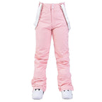 Women Trousers | Wide Leg Straight Fit with Adjustable Suspenders - Evergreen Outfits- Trousers