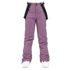 Women Trousers | Wide Leg Straight Fit with Adjustable Suspenders - Evergreen Outfits- Trousers