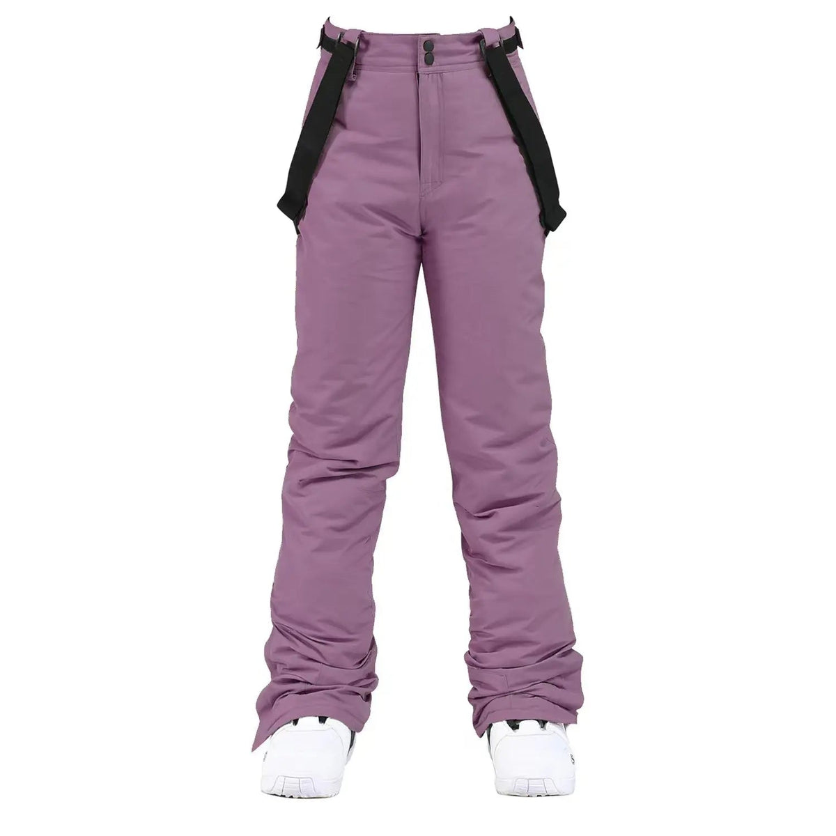 Women Trousers | Wide Leg Straight Fit with Adjustable Suspenders - Evergreen Outfits- Trousers